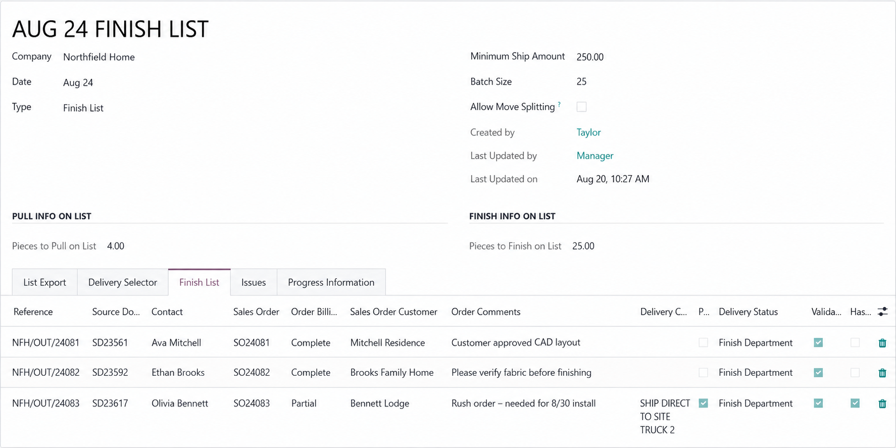 Custom Odoo operational workflow